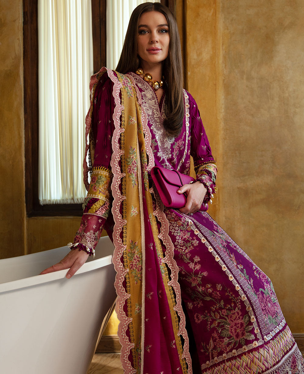 Republic Womenswear | Ilana Eid Luxury Lawn | Camille - House Of Anaya