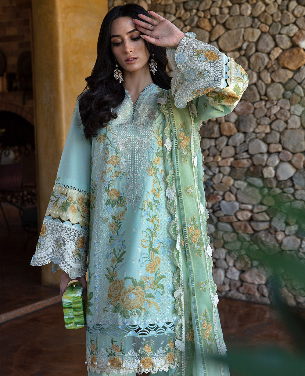 Republic Womenswear | Ilana Eid Luxury Lawn | Elaine - House Of Anaya