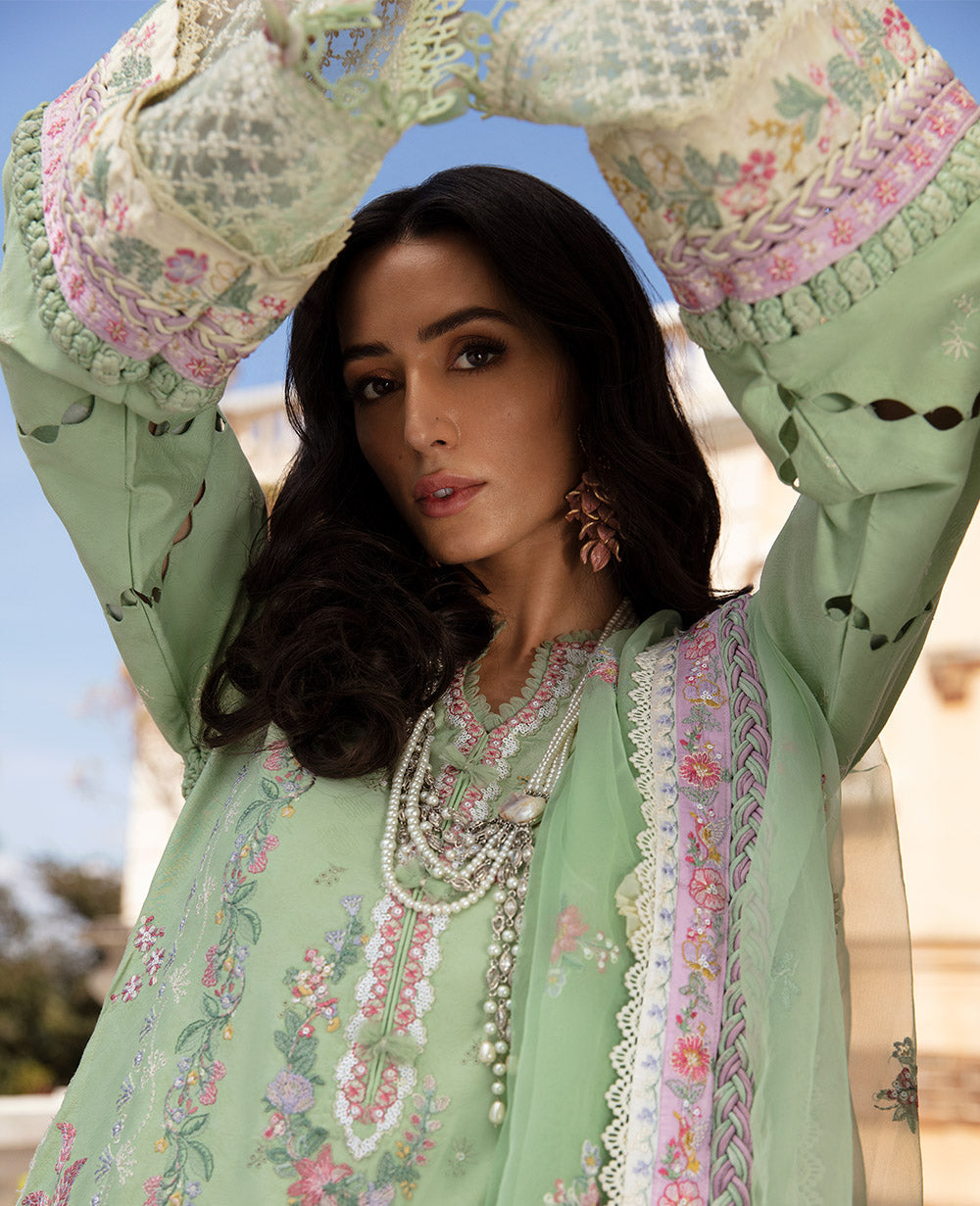 Republic Womenswear | Ilana Eid Luxury Lawn | Aur????????????????lie - House Of Anaya