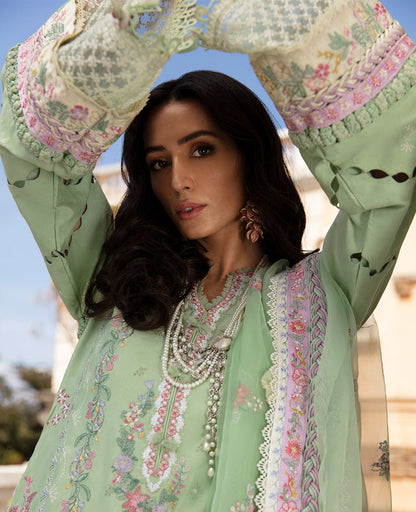 Republic Womenswear | Ilana Eid Luxury Lawn | Aur????????????????lie - House Of Anaya
