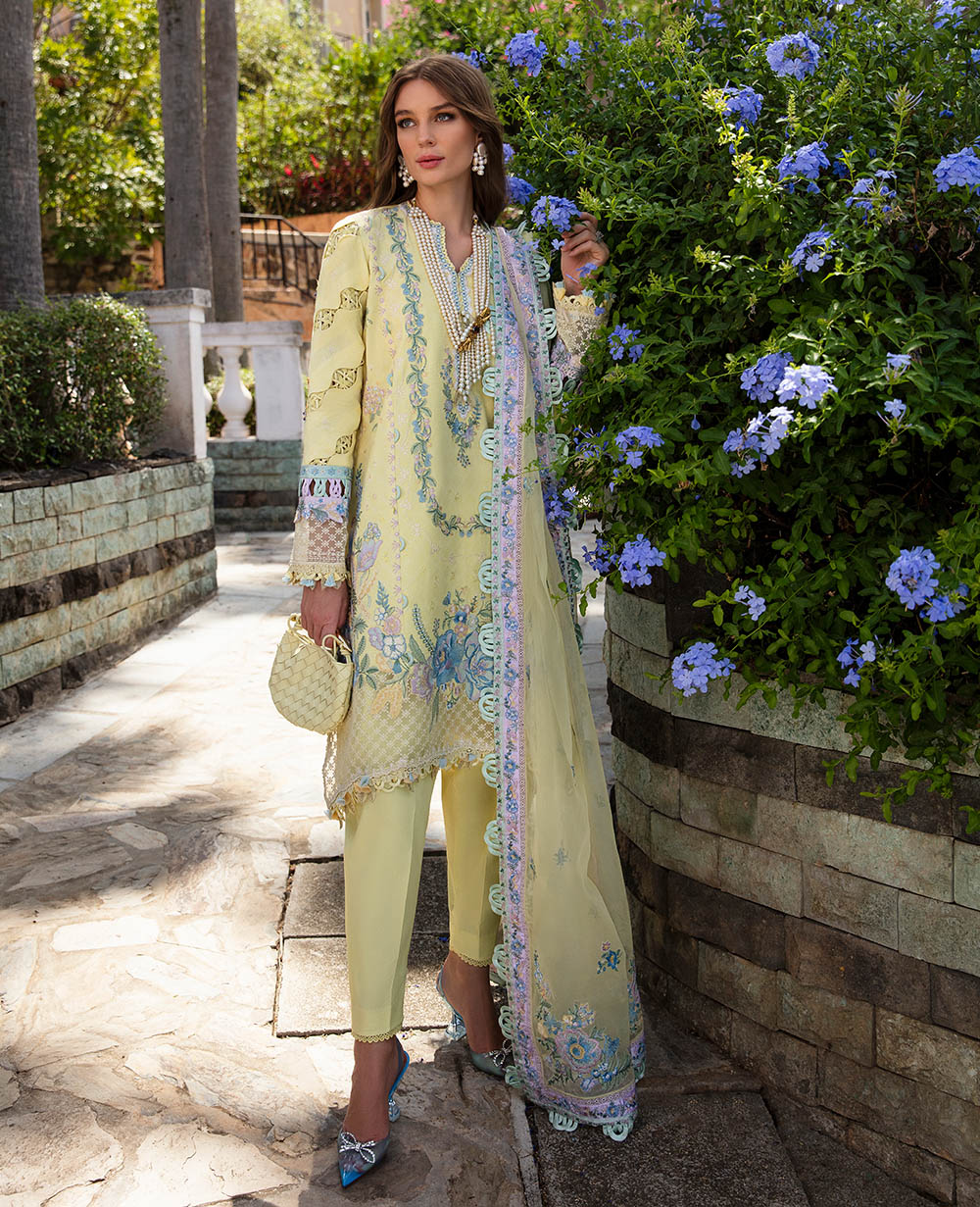 Republic Womenswear | Ilana Eid Luxury Lawn | Sylvie - House Of Anaya