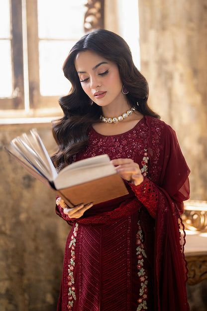 Azure | Ensembles Embroidered Formals | Red Mist - House Of Anaya