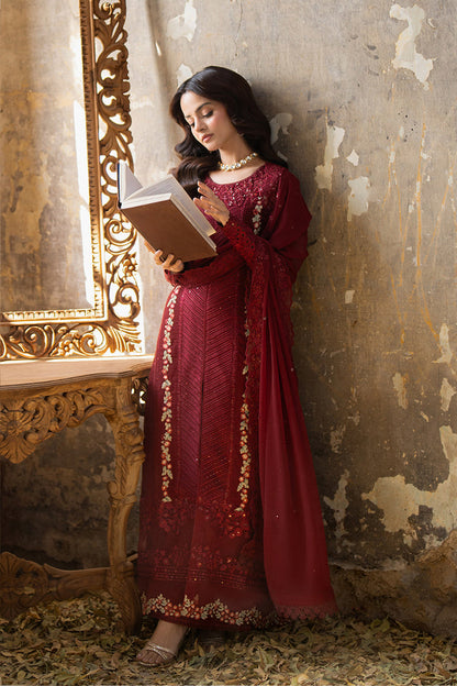 Azure | Ensembles Embroidered Formals | Red Mist - House Of Anaya