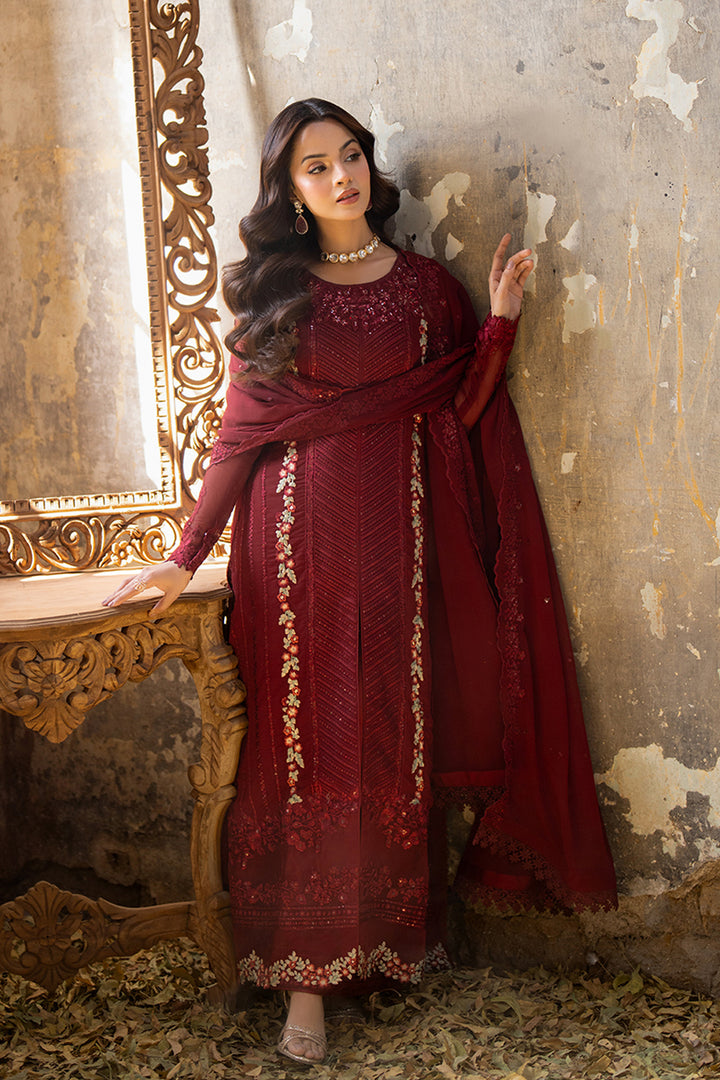 Azure | Ensembles Embroidered Formals | Red Mist - House Of Anaya