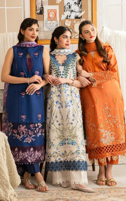 Asifa and Nabeel | Meraki Vintage 25 | Resham (MVL25-18) - House Of Anaya