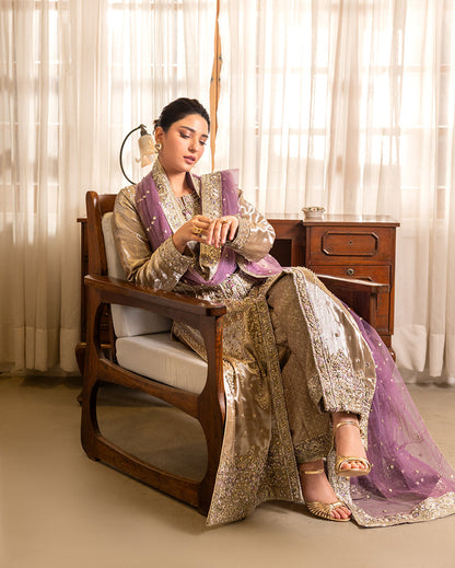 Mushq | Sunehri Lama Silk | Rumsha