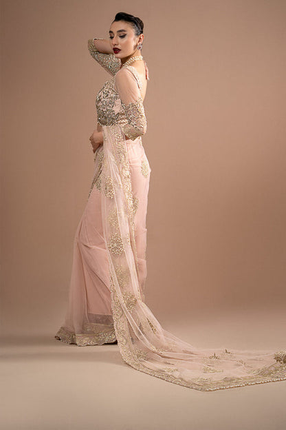 Imrozia Premium | Lumiere Luxury Sarees | 01 Rose Clair - House Of Anaya