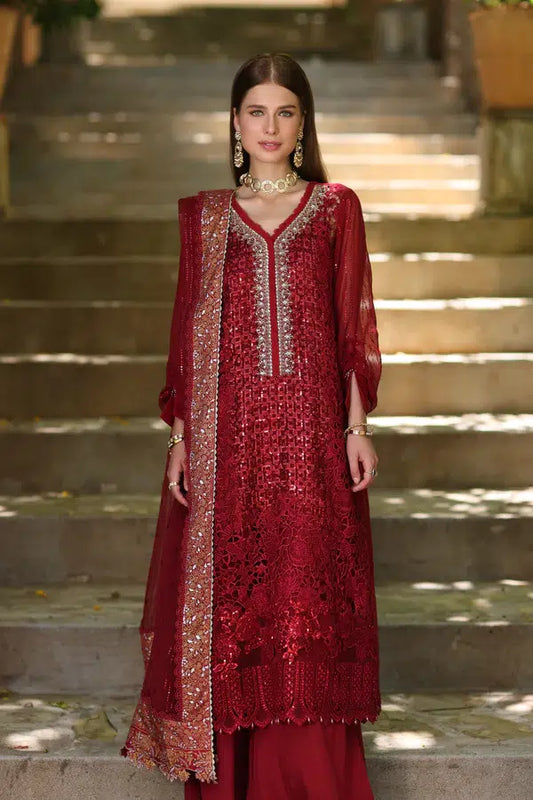 Noor by Saadia Asad | Chiffon Formals 23 | D3-Sirena - House Of Anaya
