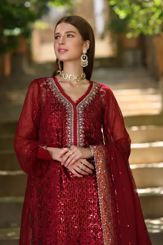 Noor by Saadia Asad | Chiffon Formals 23 | D3-Sirena - House Of Anaya