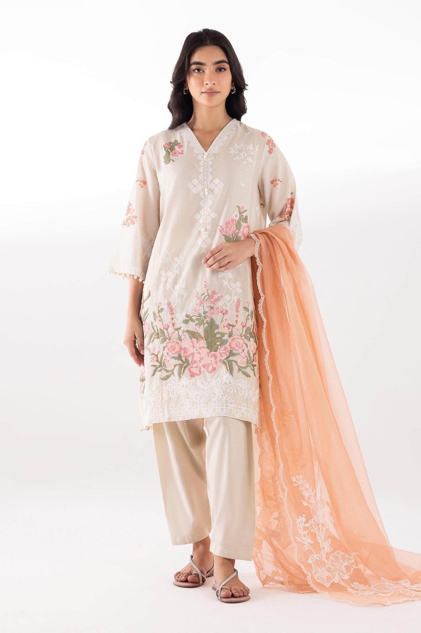 Sana Safinaz | Luxury Pret | Muzlin Lawn Suit SC26MUZ116AP3