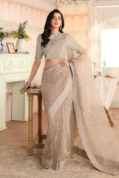 Maria B | Pre Fall Dresses | Embroidered Raw Silk Saree II