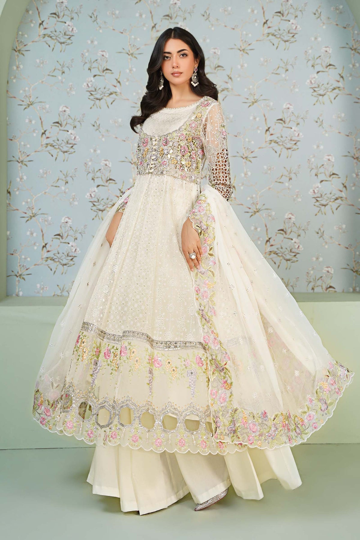 Maria B | Formal Wears | Organza Suit SF-EA24-16