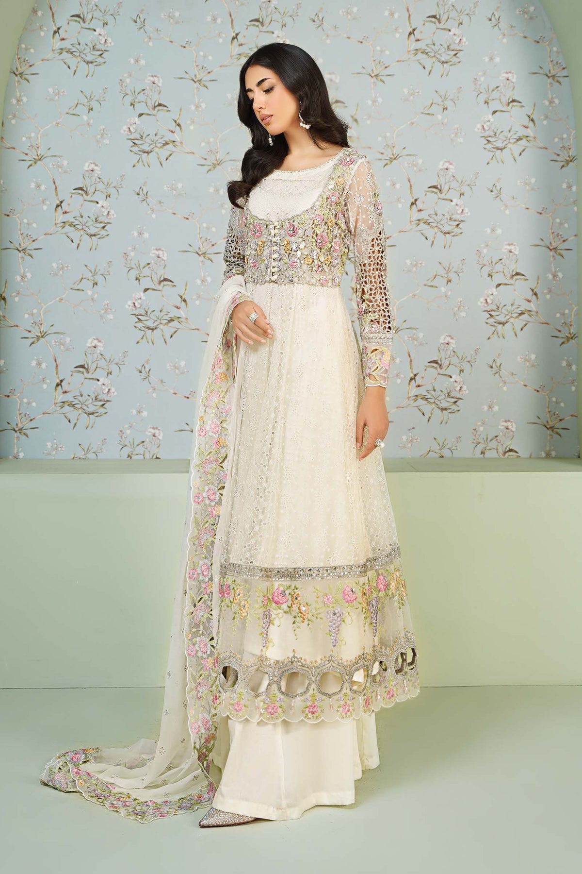 Maria B | Formal Wears | Organza Suit SF-EA24-16