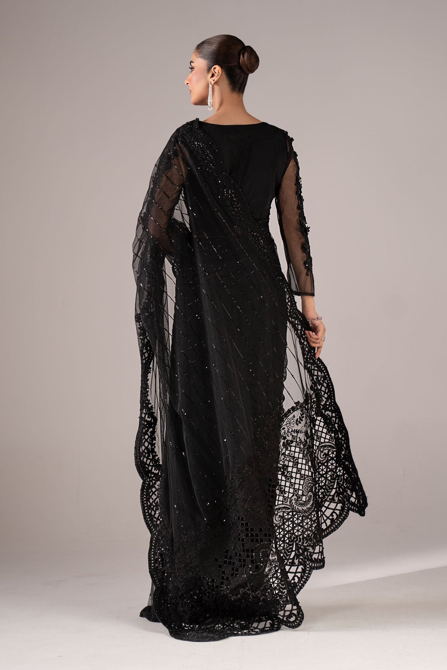 Maria B | Eid Collection 26 | Embroidered Net Saree