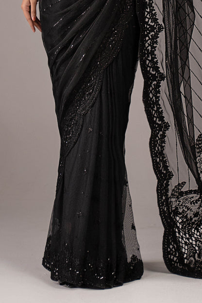 Maria B | Eid Collection 26 | Embroidered Net Saree