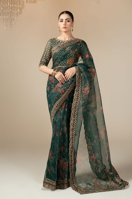 Maria B | Eid Collection 26 | Embroidered Organza Saree