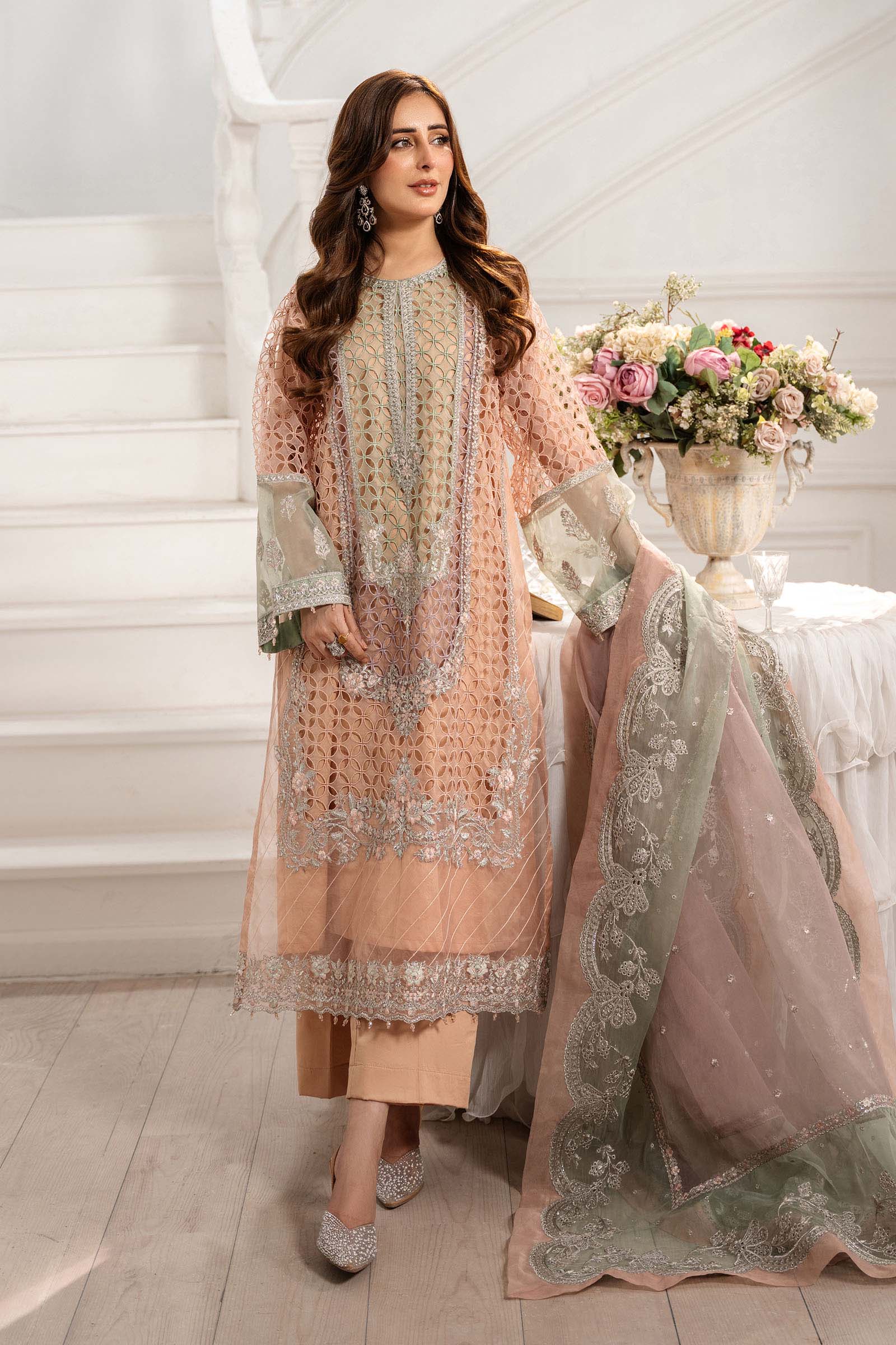 Maria B | Pre Fall 25 | Organza Suit 18