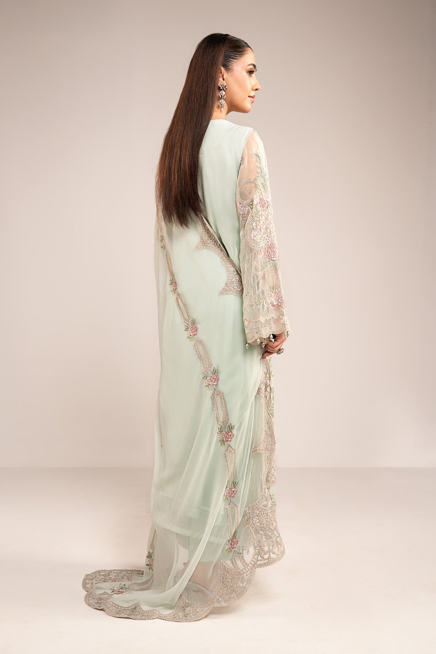 Maria B | Eid Collection 26 | 3 Piece Embroidered Chiffon Suit