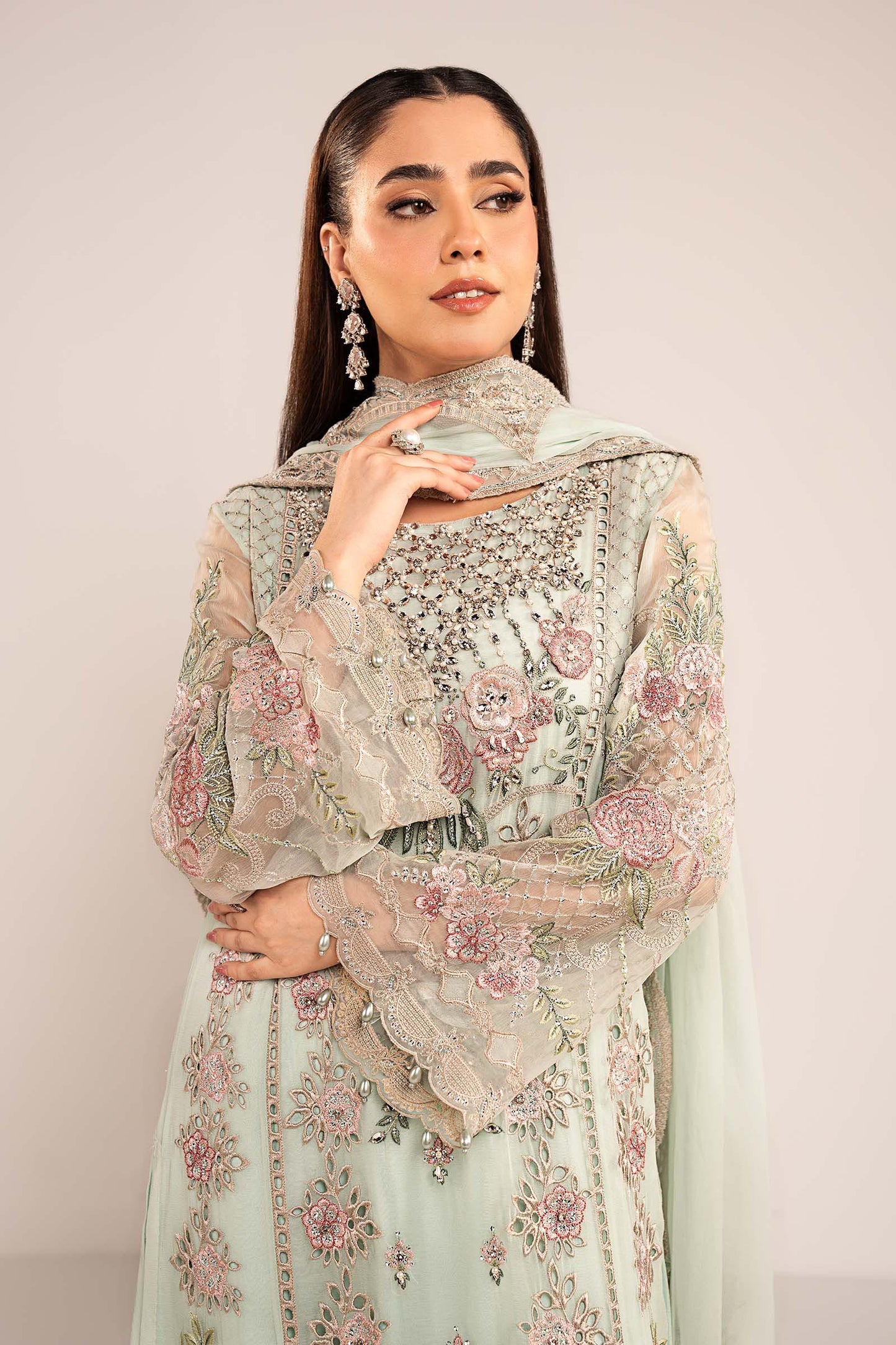 Maria B | Eid Collection 26 | 3 Piece Embroidered Chiffon Suit