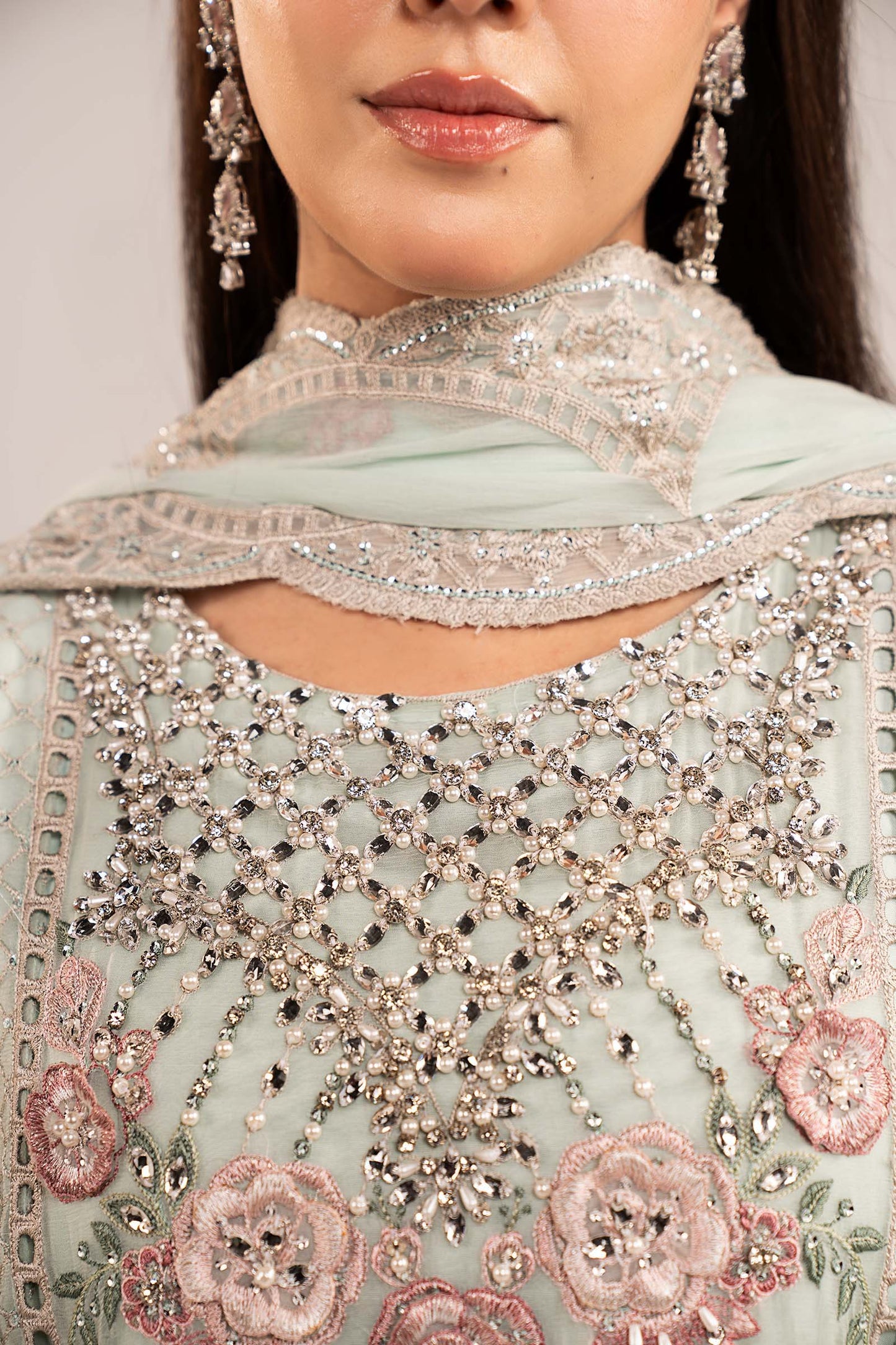 Maria B | Eid Collection 26 | 3 Piece Embroidered Chiffon Suit