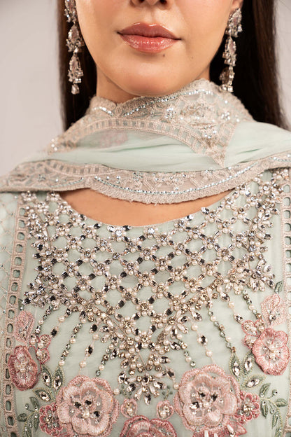 Maria B | Eid Collection Formals 26 | 3 Piece Embroidered Chiffon Suit