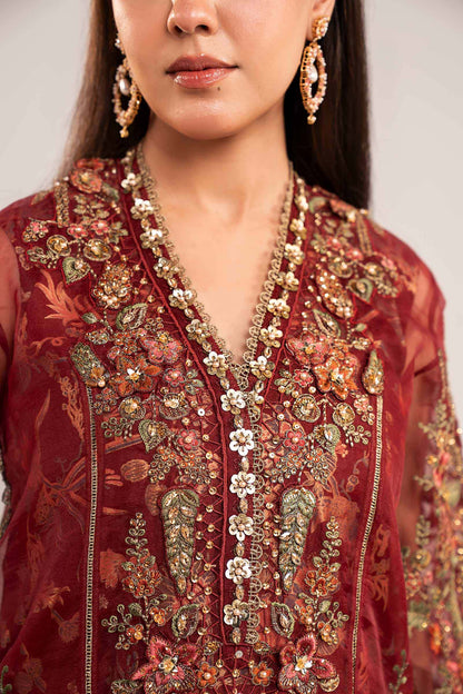 Maria B | Eid Collection 26 | 3 Piece Embroidered Organza Suit