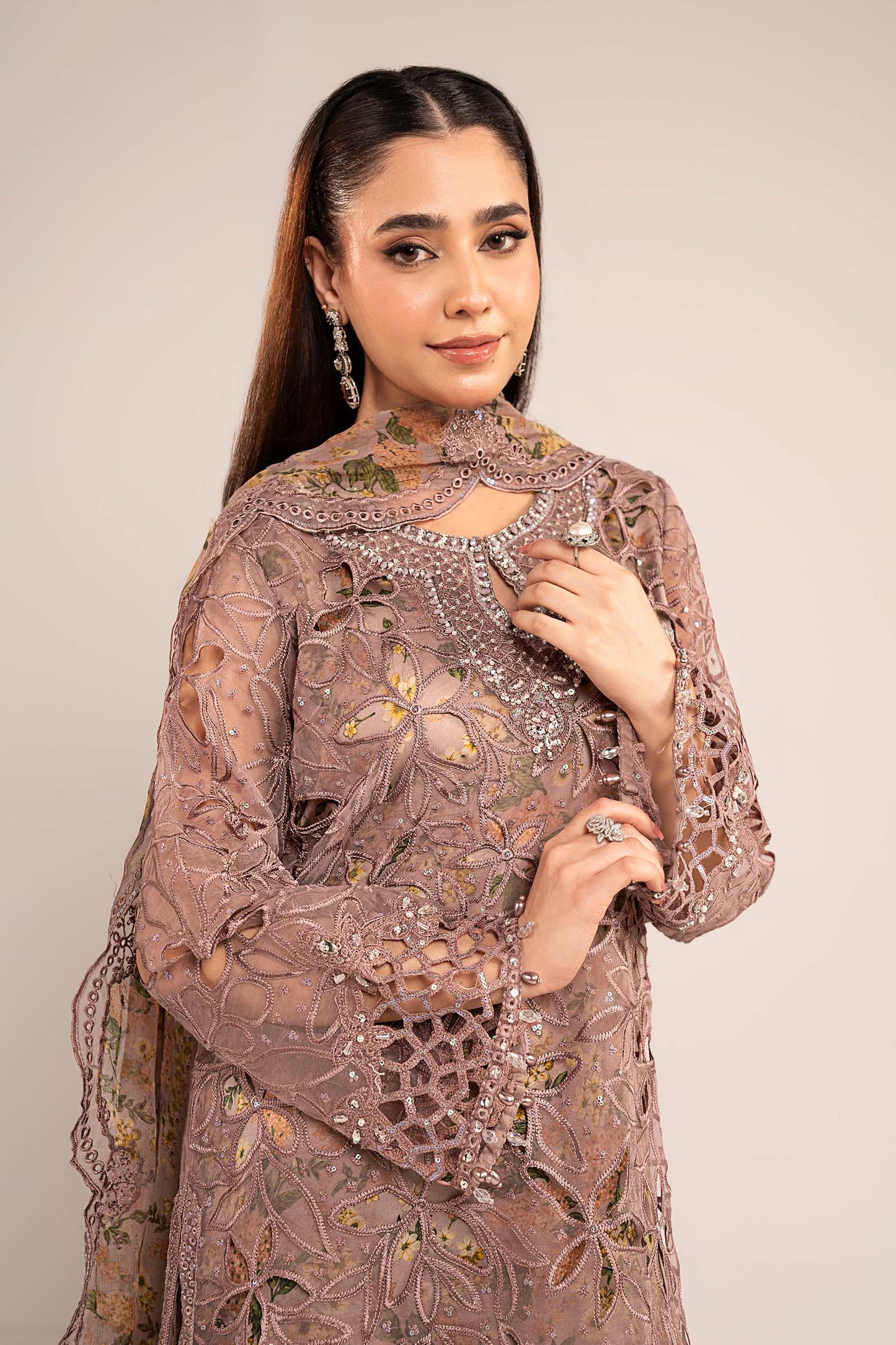 Maria B | Eid Collection 26 | 3 Piece Embroidered Organza Suit