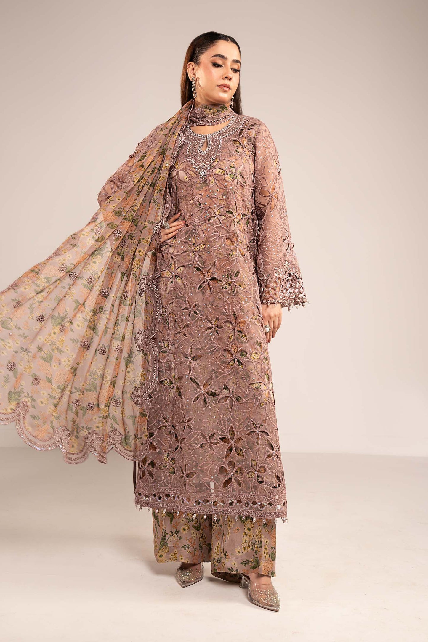 Maria B | Eid Collection 26 | 3 Piece Embroidered Organza Suit