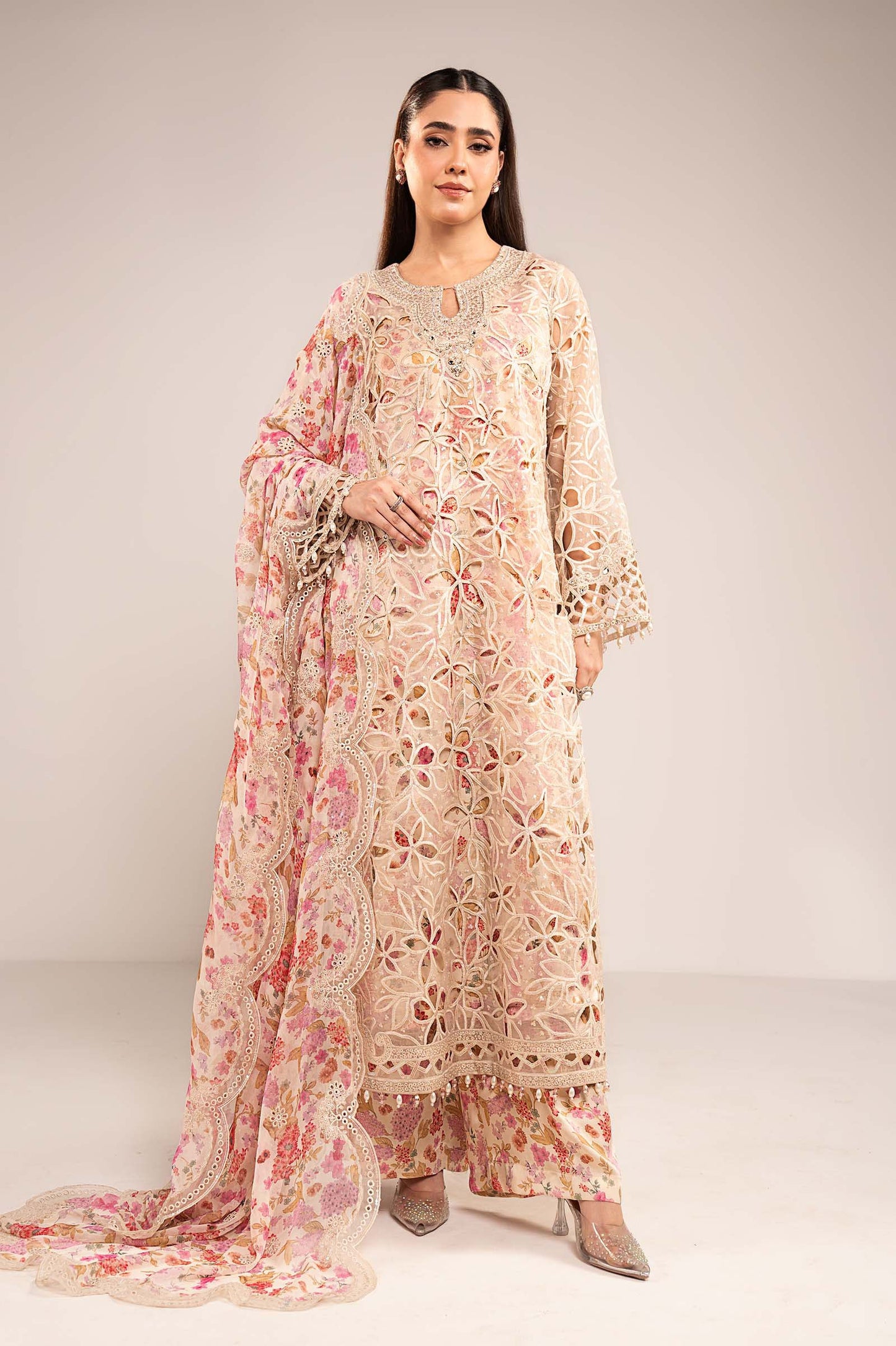Maria B | Eid Collection Formals 26 | 3 Piece Embroidered Organza Suit