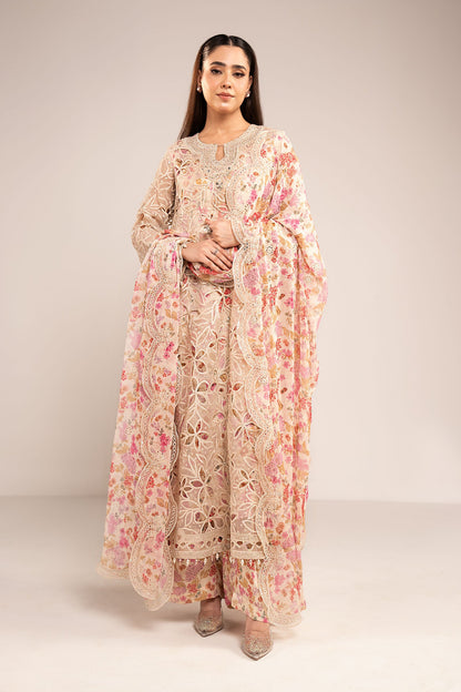 Maria B | Eid Collection Formals 26 | 3 Piece Embroidered Organza Suit