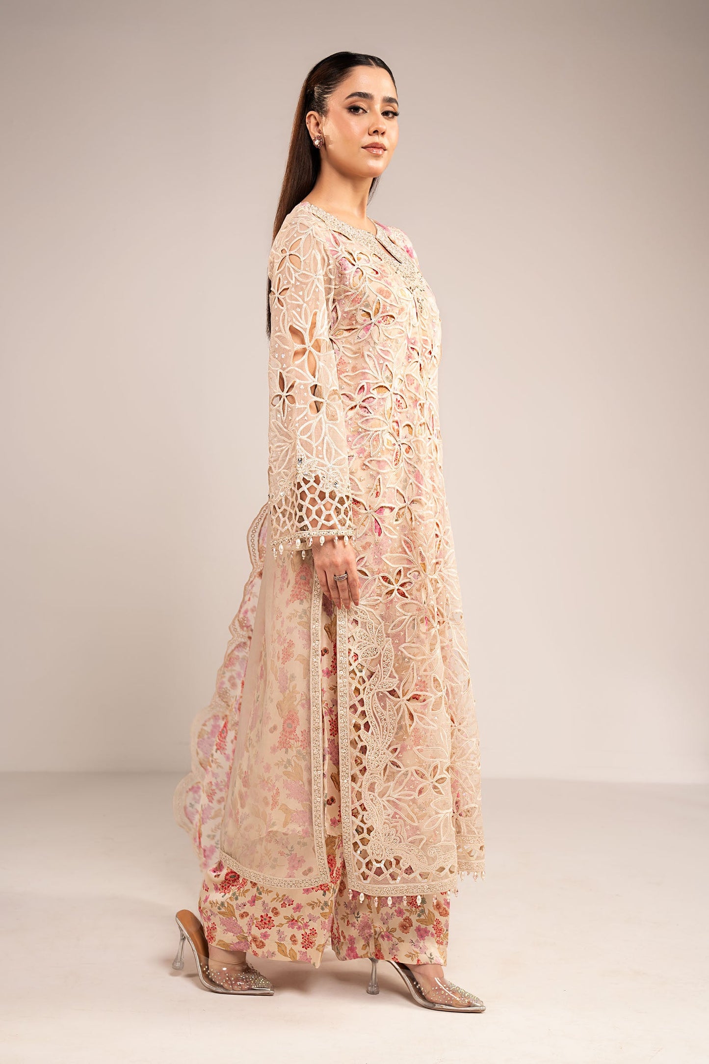 Maria B | Eid Collection Formals 26 | 3 Piece Embroidered Organza Suit