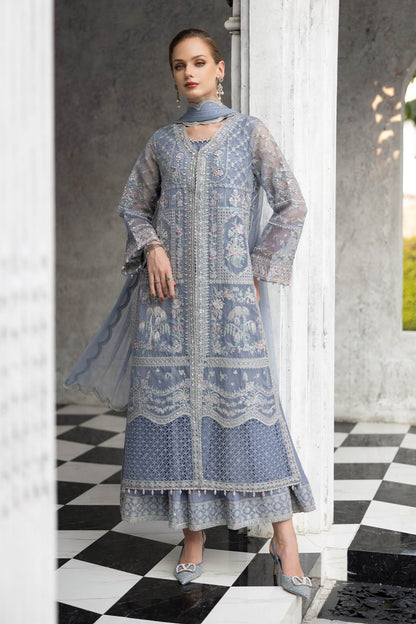 Maria B | Eid Collection 26 | 3 Piece Embroidered Organza Suit