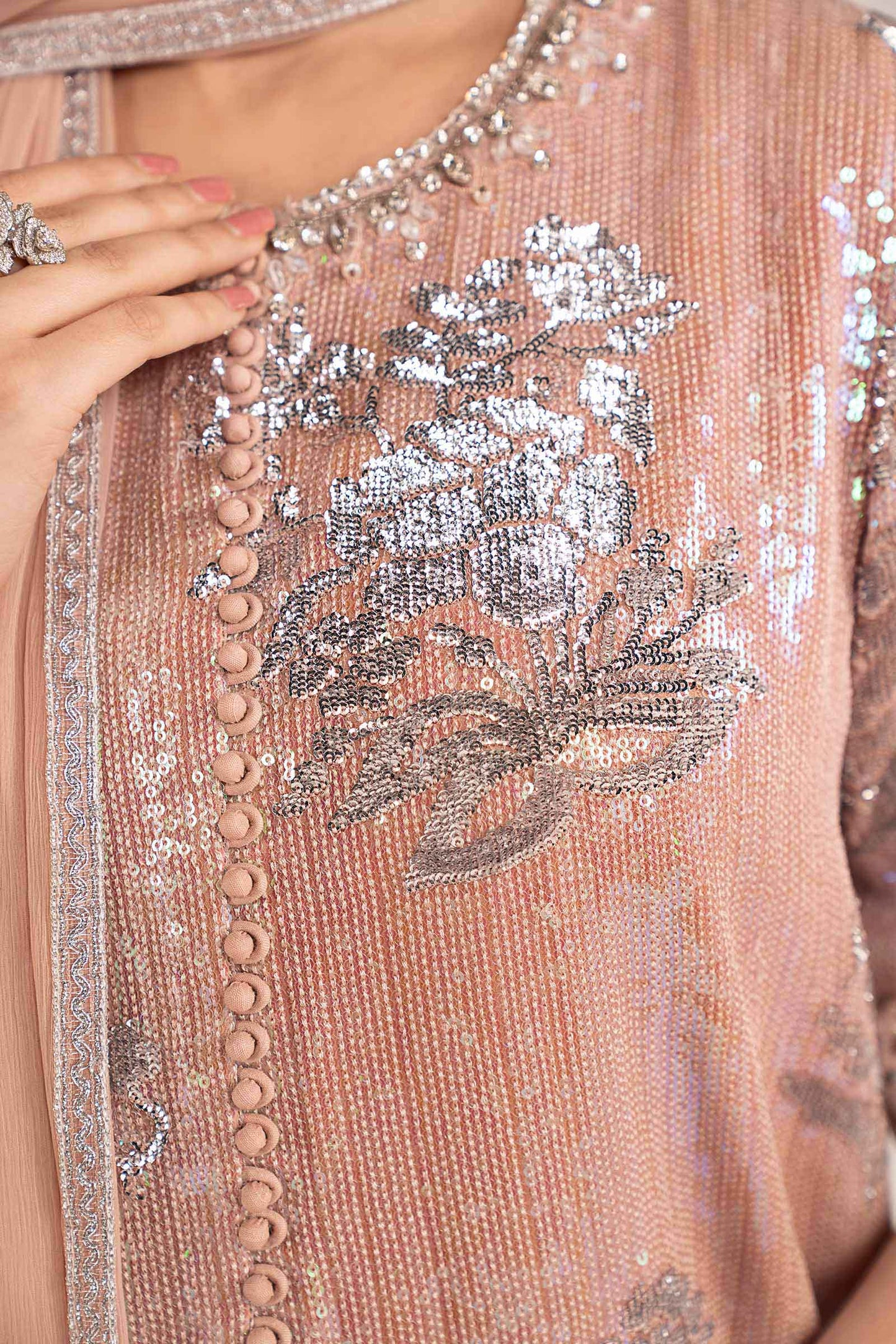 Maria B | Eid Collection 26 | 3 Piece Embroidered Chiffon Suit