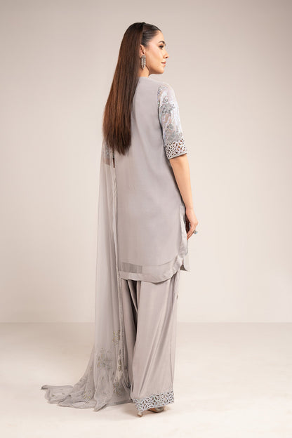 Maria B | Modern Archives | 3 Piece Embroidered Chiffon Suit