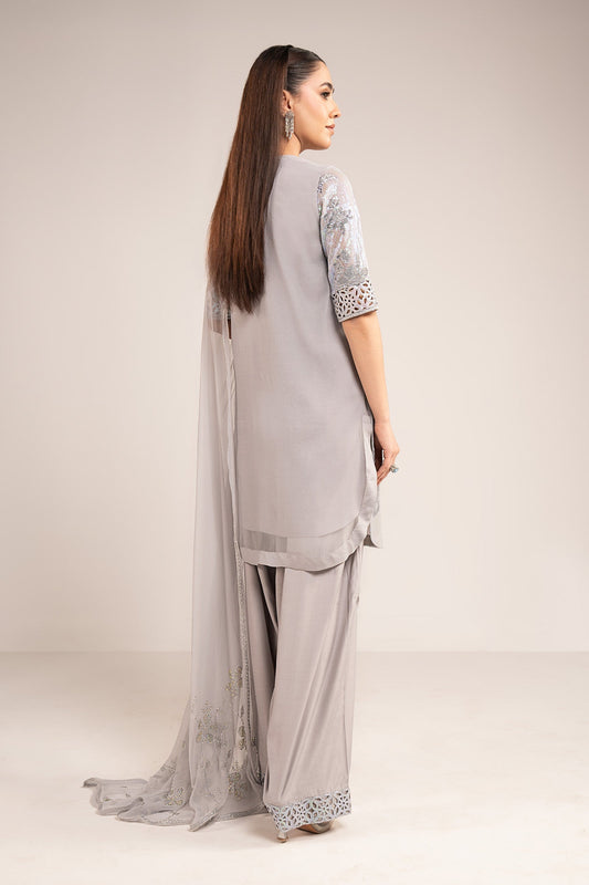 Maria B | Modern Archives | 3 Piece Embroidered Chiffon Suit