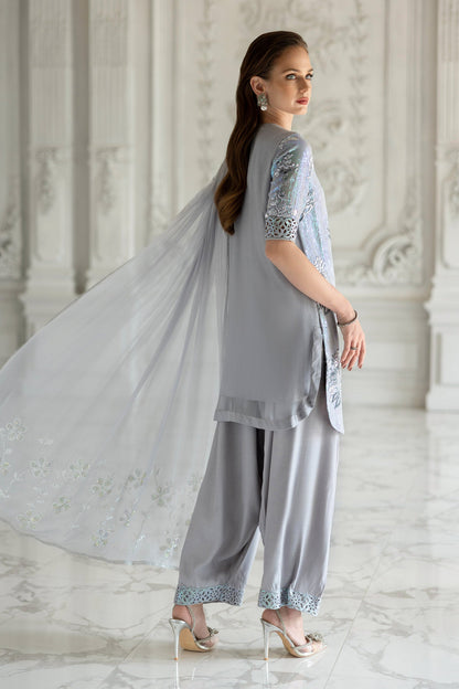 Maria B | Modern Archives | 3 Piece Embroidered Chiffon Suit