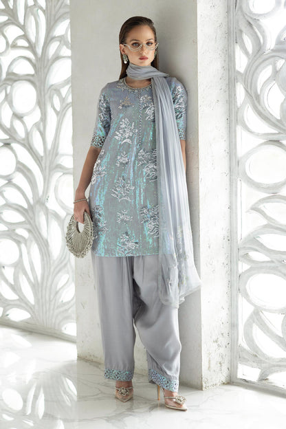 Maria B | Modern Archives | 3 Piece Embroidered Chiffon Suit