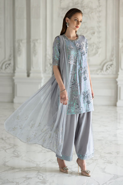Maria B | Modern Archives | 3 Piece Embroidered Chiffon Suit
