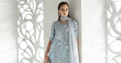 Maria B | Modern Archives | 3 Piece Embroidered Chiffon Suit