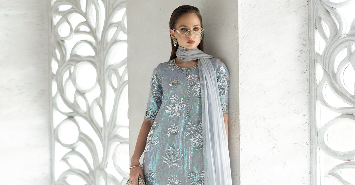 Maria B | Eid Collection 26 | 3 Piece Embroidered Chiffon Suit