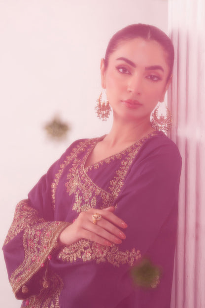 Maria B | Eid Collection 26 | 3 Piece Embroidered Raw Silk Suit