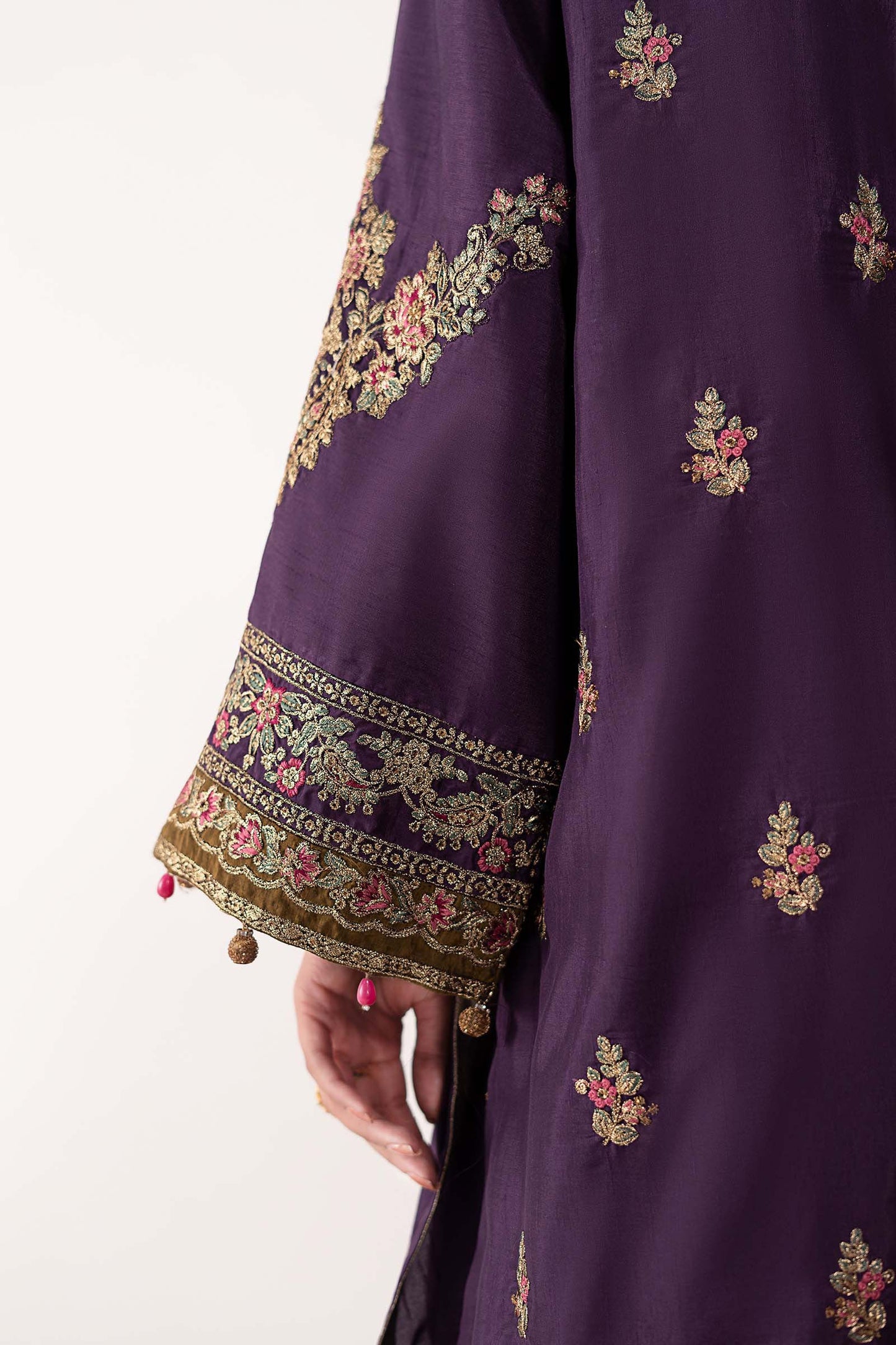 Maria B | Eid Collection 26 | 3 Piece Embroidered Raw Silk Suit
