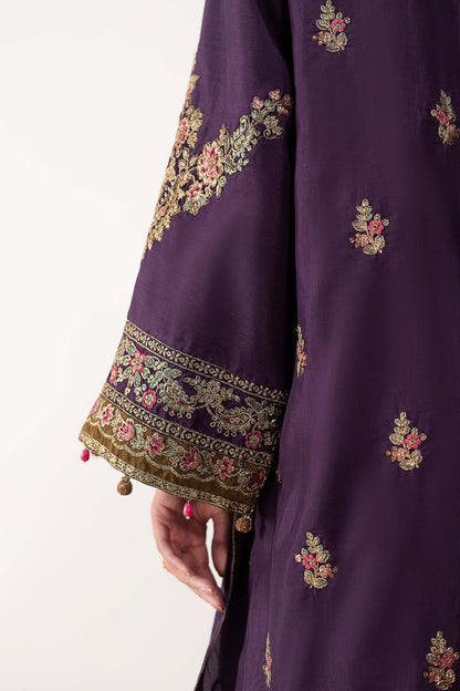 Maria B | Eid Collection 26 | 3 Piece Embroidered Raw Silk Suit