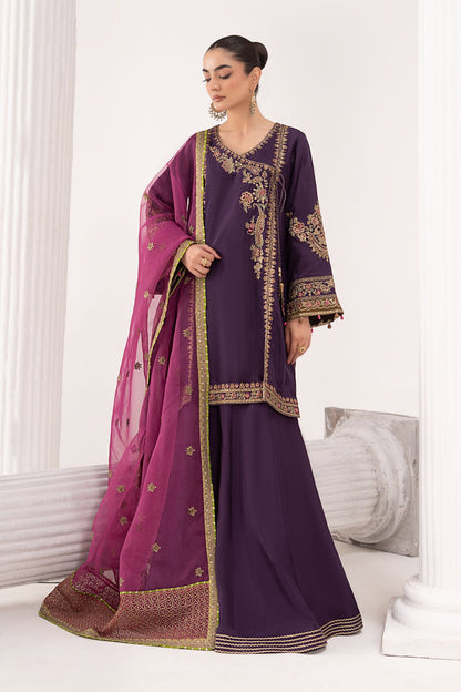 Maria B | Eid Collection 26 | 3 Piece Embroidered Raw Silk Suit