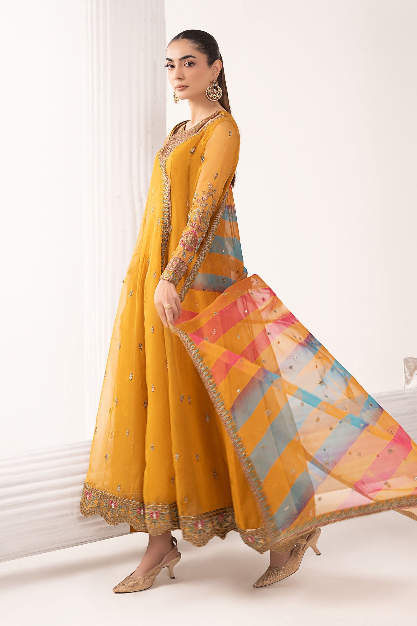 Maria B | Eid Collection 26 | 3 Piece Embroidered Organza Suit