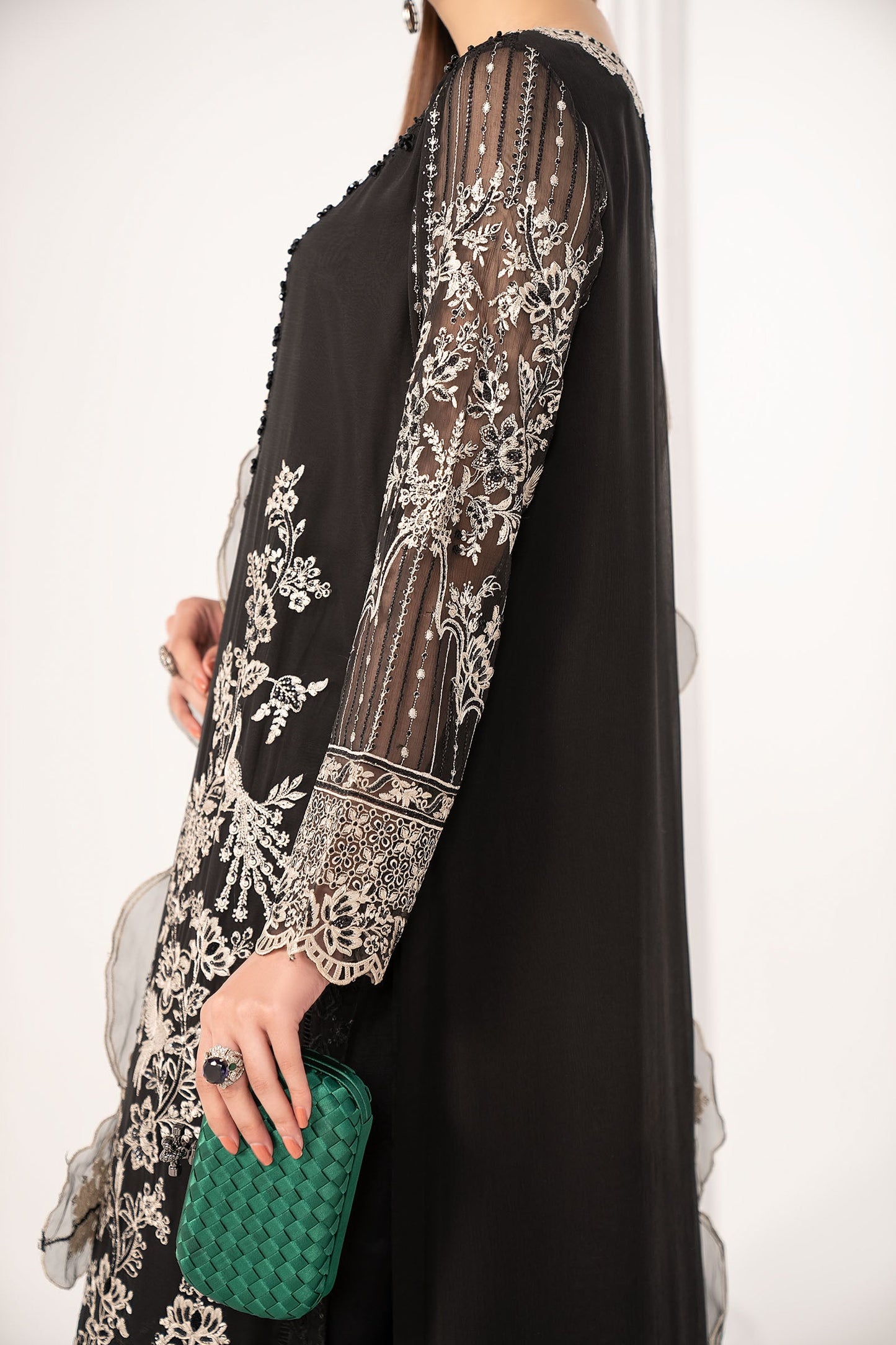 Maria B | Eid Collection 26 | 3 Piece Embroidered Chiffon Suit