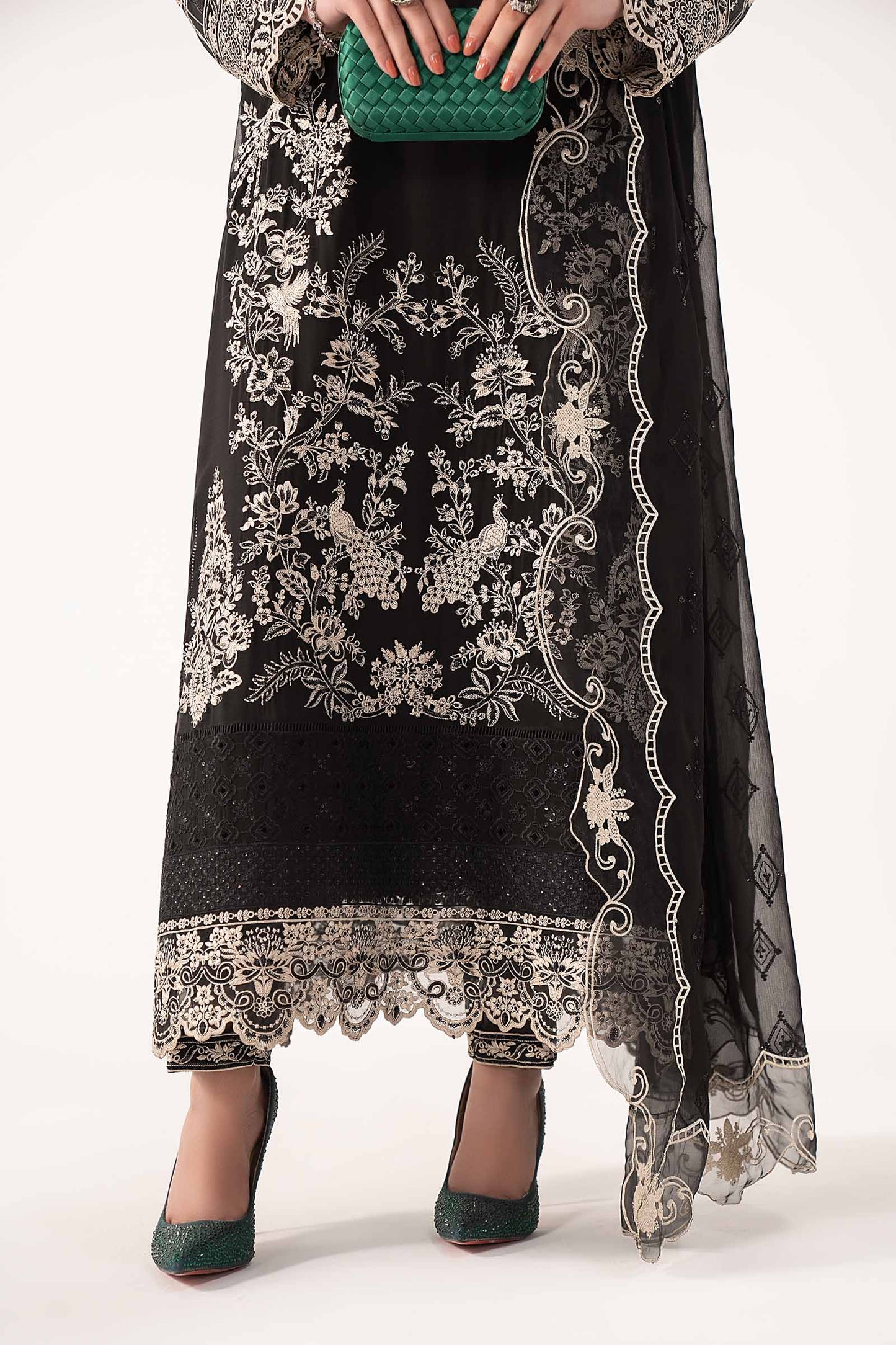 Maria B | Eid Collection 26 | 3 Piece Embroidered Chiffon Suit