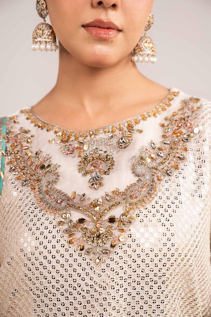 Maria B | Eid Collection Formals 26 | 3 Piece Embroidered Chiffon Suit