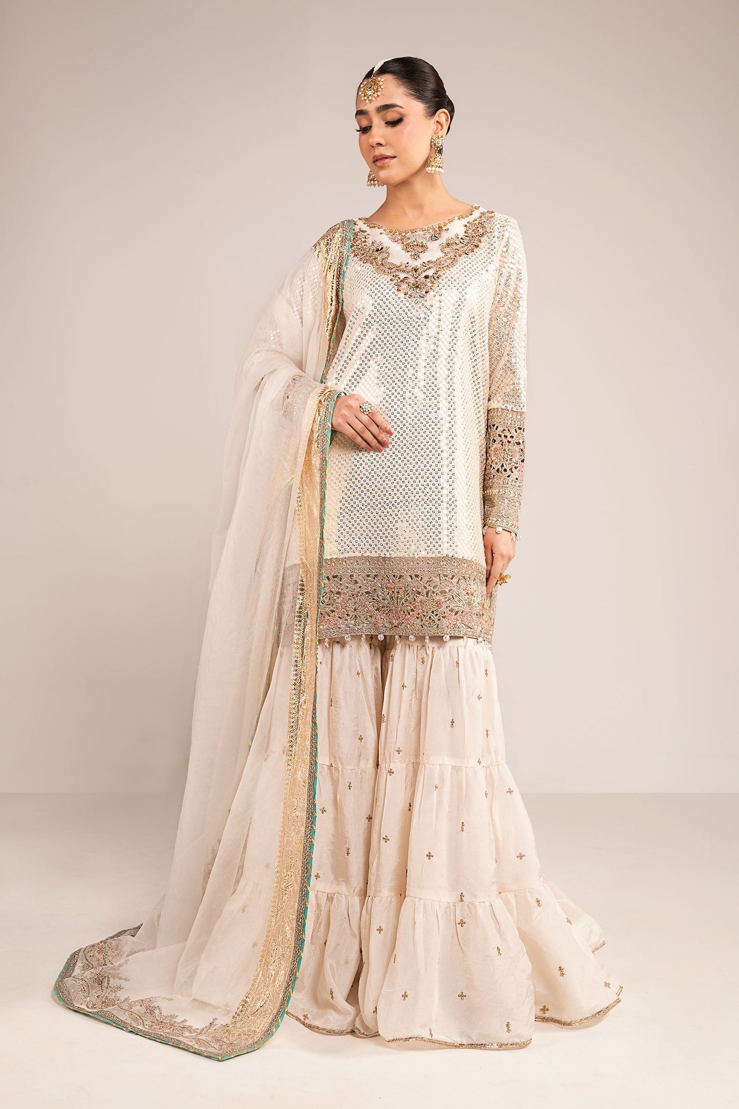 Maria B | Eid Collection 26 | 3 Piece Embroidered Chiffon Suit