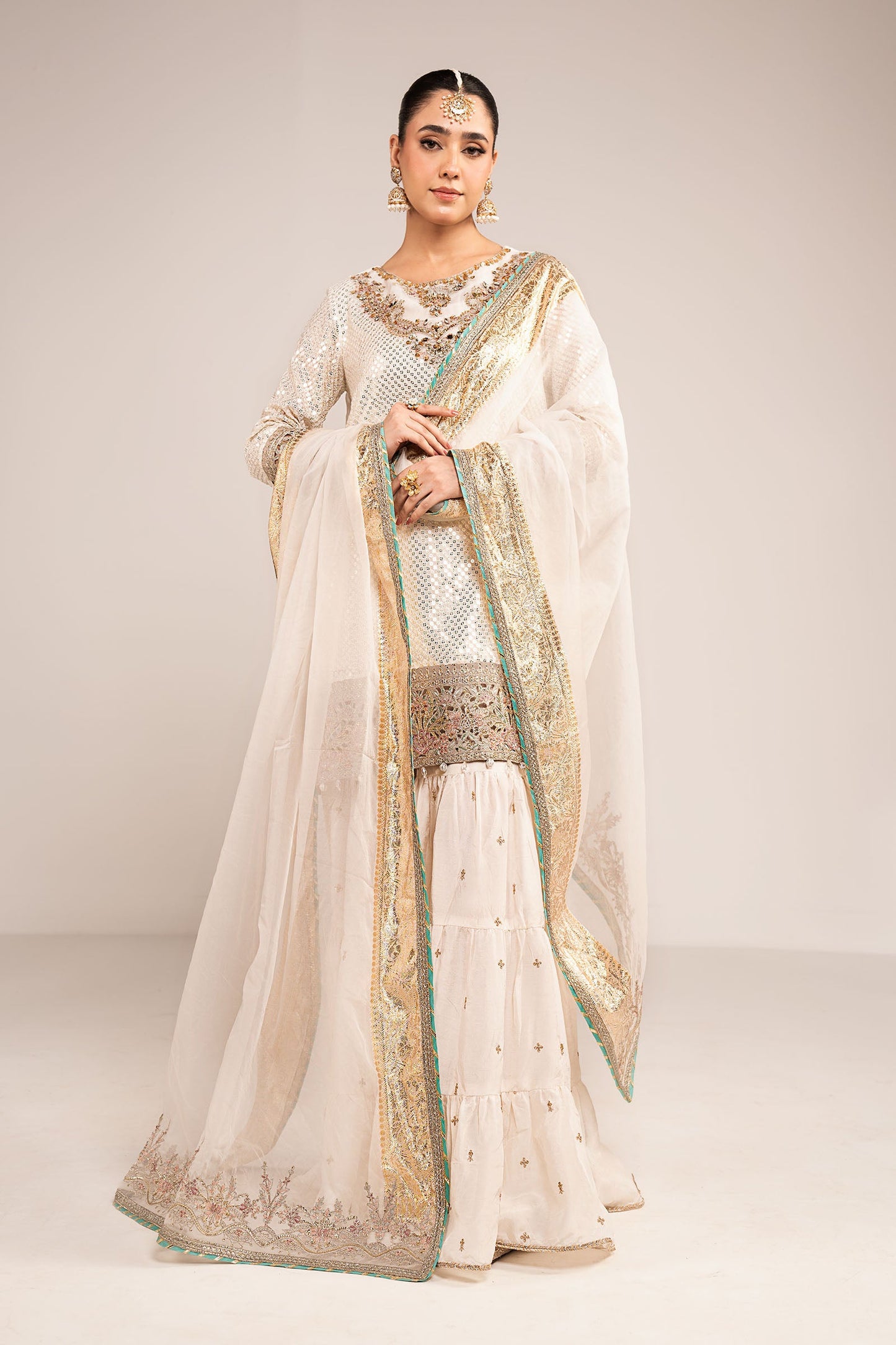 Maria B | Eid Collection 26 | 3 Piece Embroidered Chiffon Suit